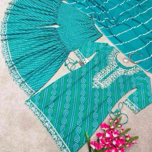 NDIAN WEDDING COLLECTIVE DIGITAL PRINT WITH EMBROIDERY SKY BLUE COL TOP & SHARA