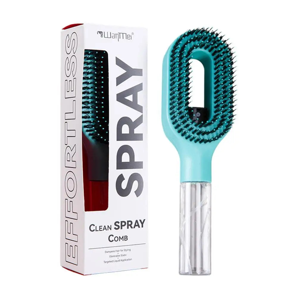 Essential Oil Hair Spray Comb Hydrating Detangling Styling Brush Travel Friendly Lightweight Hair Care Tool for Smooth Shiny Hai