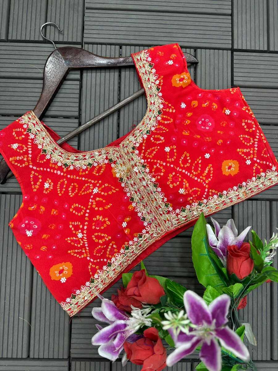 FASHIONABLE GEORGETTE EMBROIDERY SEQUENCE WORK LEHENGA CHOLI WITH KOTI SKY