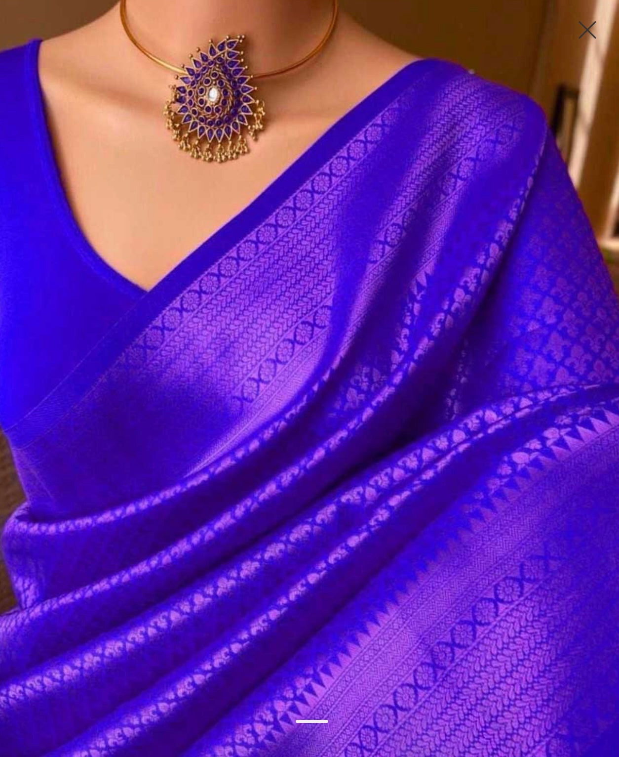 DESIGNER SOFT SILK SAREE WITH UNSTITCHED BLOUSE PARTY WEAR PURPLE