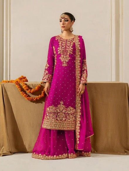 DESIGNER GEORGETTE CODING AND SEQUENCE WITH RIVET MOTI WORK TOP PALAZZO WITH DUPATTA