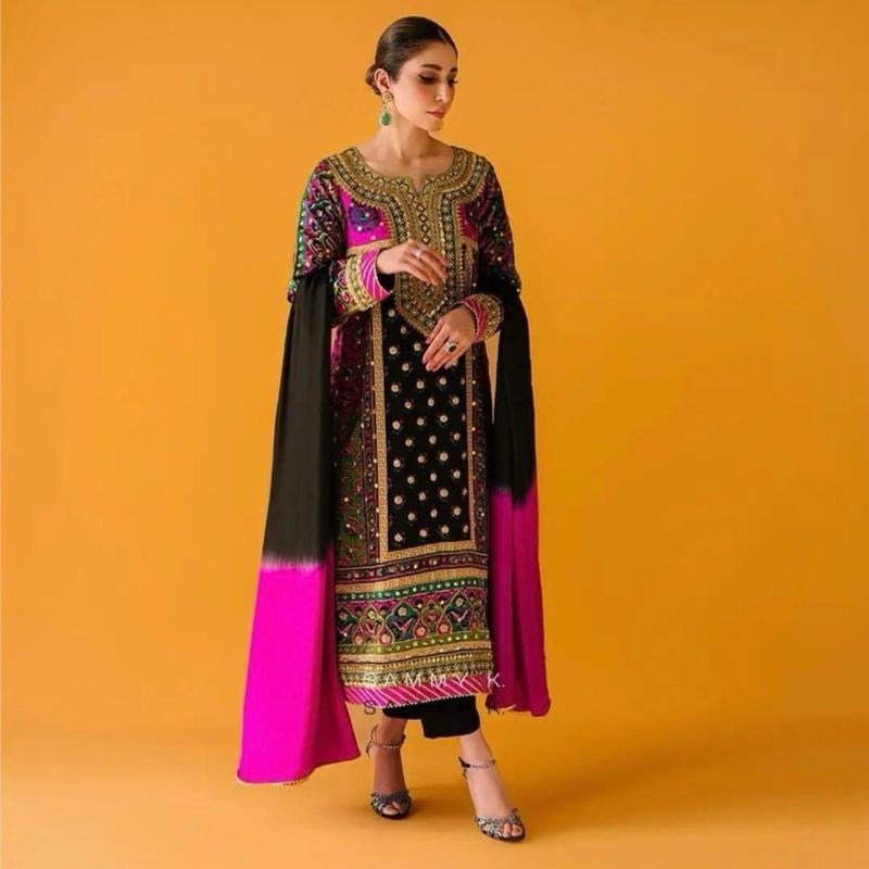 NEW ARRIVAL MUSLIN COTTON DIGITAL PRINTED TOP PALAZZO WITH DUPATTA