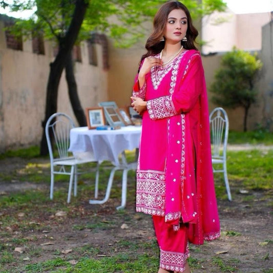 Indian/Pakistani Bollywood Party Wear FANCY GEORGETTE EMBROIDERY SEQUENCE WORK