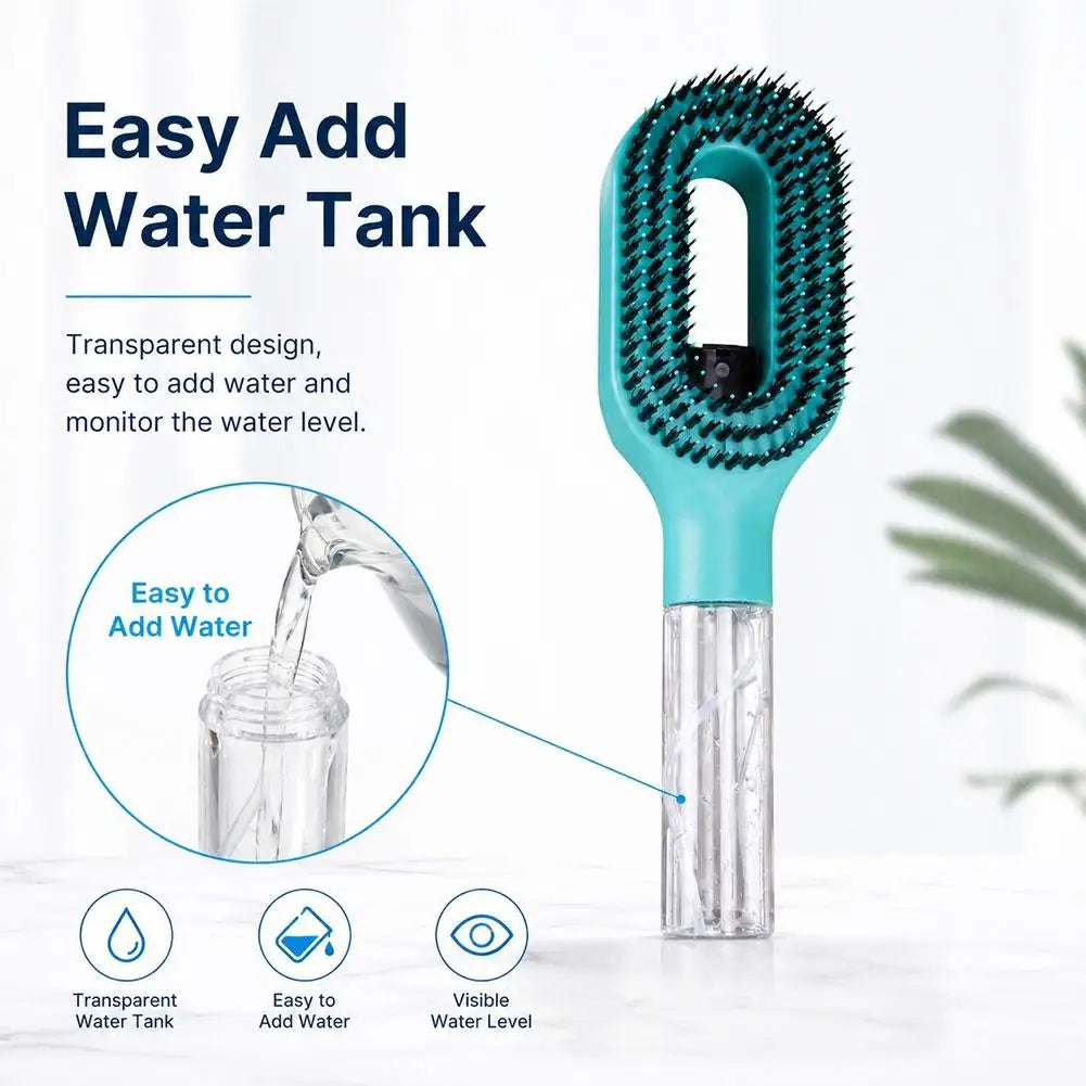 Essential Oil Hair Spray Comb Hydrating Detangling Styling Brush Travel Friendly Lightweight Hair Care Tool for Smooth Shiny Hai