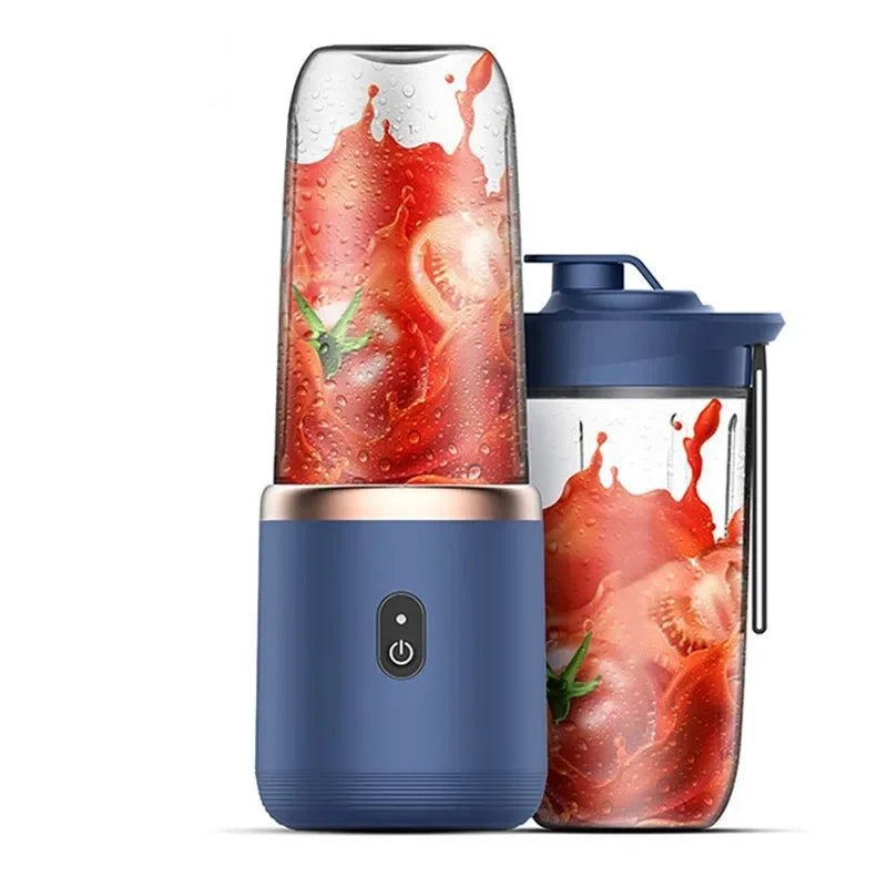Portable Fruit Juice Blenders Summer Personal Electric Mini Bottle Home USB 6 Blades Juicer Cup Machine For Kitchen