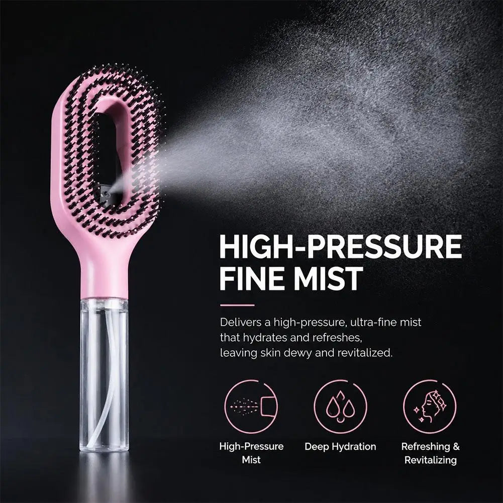 Essential Oil Hair Spray Comb Hydrating Detangling Styling Brush Travel Friendly Lightweight Hair Care Tool for Smooth Shiny Hai