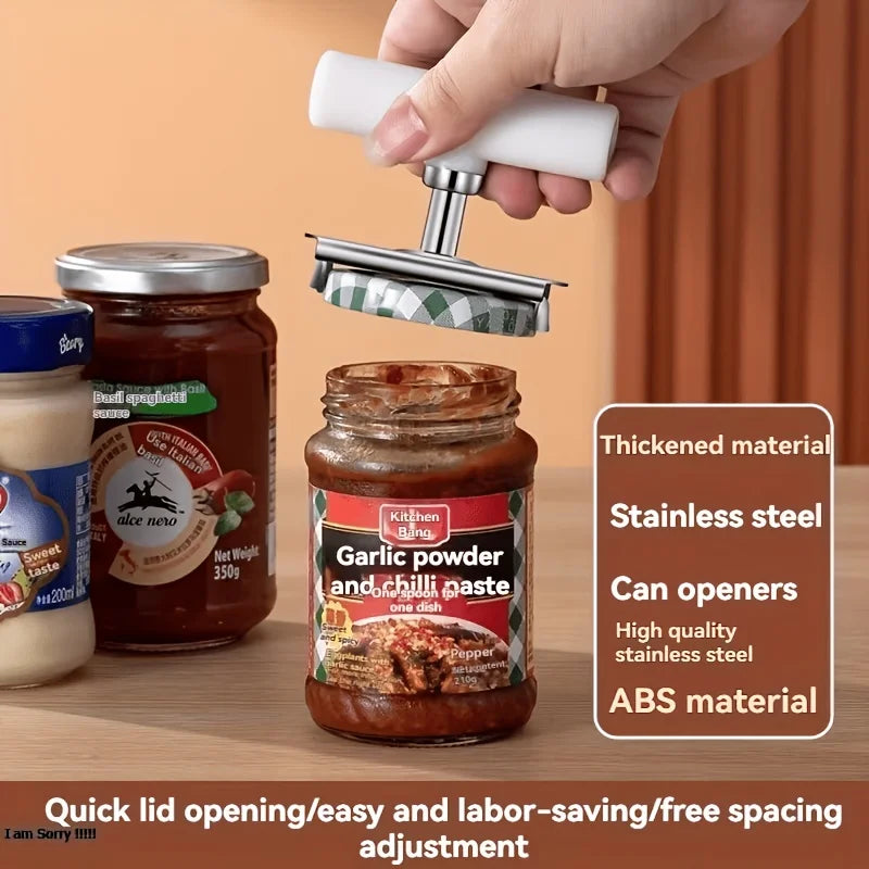 Adjustable Jar Can Opener Manual Bottle Lid Openers Tool Kitchen Accessories Gadgets Tools Home Party Bar Wine Beer Gift