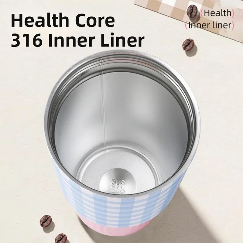Cute Tumbler 750ML Water Bottle 316 Stainless Steel Vacuum Thermos Bottle Insulated Portable Thermos Cup Gift Outdoor Tableware