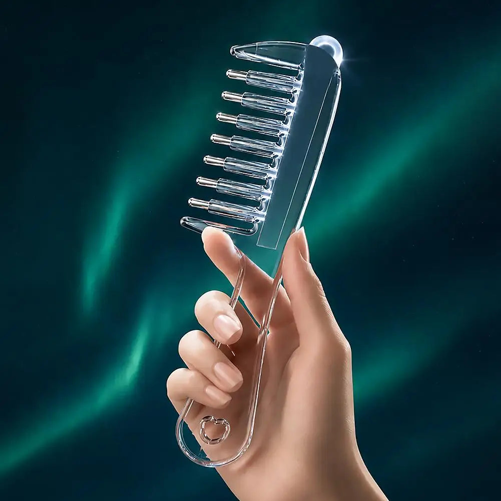 Hair Essential Oil Applicator Comb Roller Ball Liquid Guide Comb Scalp Massage Hair Root Oil Apply Dispensing Comb Hair Care ﻿