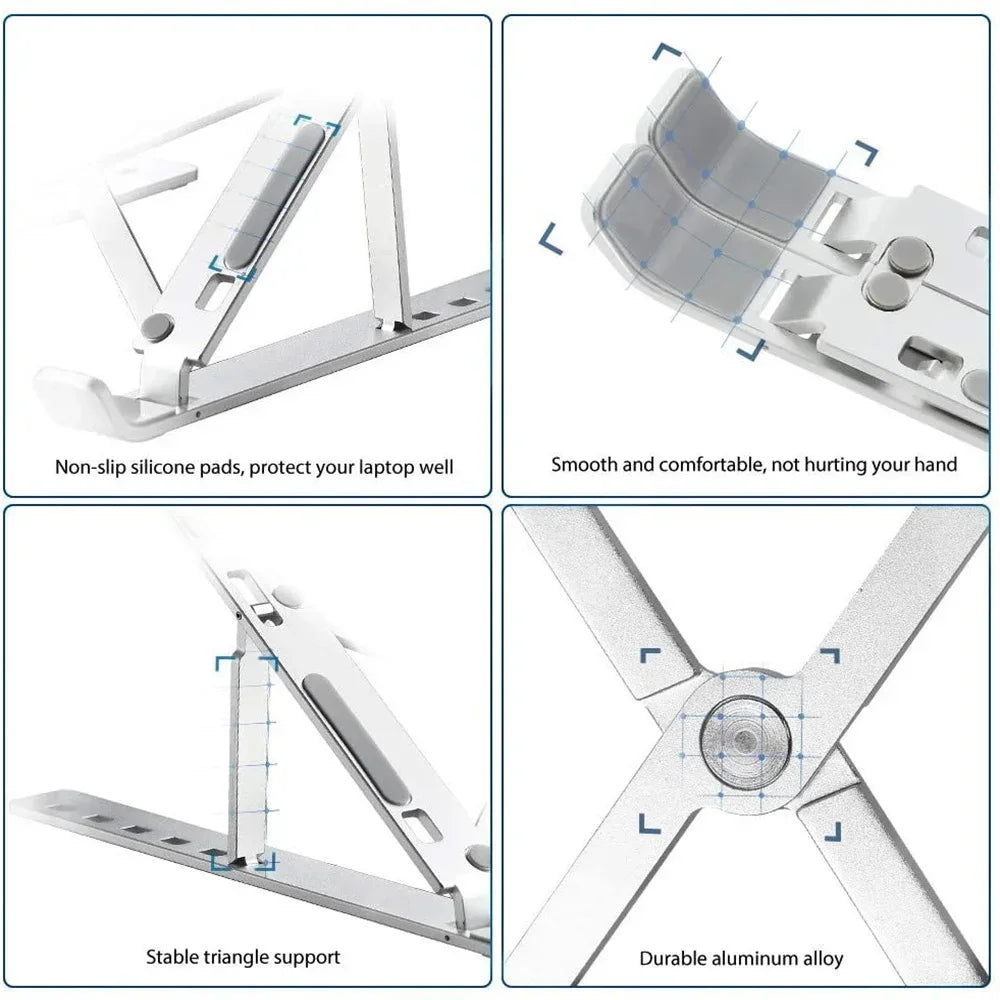 Laptop Stand Ergonomic Adjustable Stand AIDS Computer Cooling Performance Efficient Multi-angle Adjustment Tablet Available