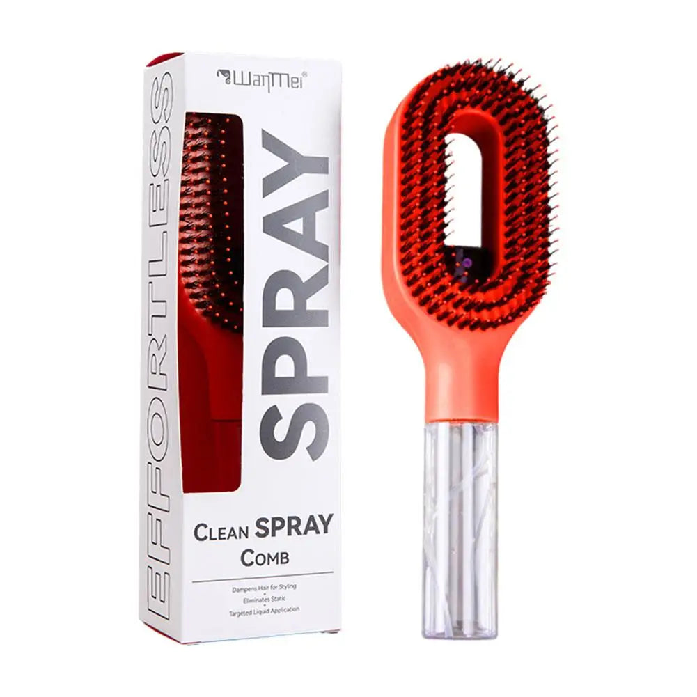 Essential Oil Hair Spray Comb Hydrating Detangling Styling Brush Travel Friendly Lightweight Hair Care Tool for Smooth Shiny Hai